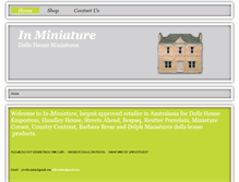 Tablet Screenshot of in-miniature.co.nz